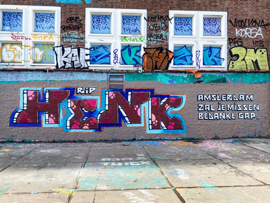 rip henk, ndsm, graffiti, amsterdam